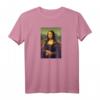 Mona Lisa Berühmte Kunst T-Shirt - Klassisch geschnitten, doppelt genähter Saum für Kunstliebhaber