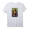 Mona Lisa Berühmte Kunst T-Shirt - Klassisch geschnitten, doppelt genähter Saum für Kunstliebhaber