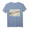 Erschaffung von Adam Michelangelo Parodie T-Shirt – Humorvolles Kunst-Shirt für Kunstliebhaber, Studenten und Lehrer zum Geburtstag und Weihnachten