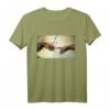 Michelangelo Erschaffung von Adam Vintage Kunst T-Shirt - Geschenkidee für Kunstliebhaber, Fans & Historienfreunde