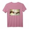 Michelangelo Erschaffung von Adam Vintage Kunst T-Shirt - Geschenkidee für Kunstliebhaber, Fans & Historienfreunde