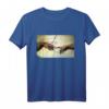 Michelangelo Erschaffung von Adam Vintage Kunst T-Shirt - Geschenkidee für Kunstliebhaber, Fans & Historienfreunde