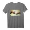 Michelangelo Erschaffung von Adam Vintage Kunst T-Shirt - Geschenkidee für Kunstliebhaber, Fans & Historienfreunde