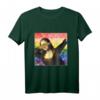 Dabbing Mona Lisa LGBT Regenbogen Farben Kunst T-Shirt – Trendiges Supporter-Shirt für Gay Paraden & Pop Culture Fans