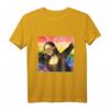Dabbing Mona Lisa LGBT Regenbogen Farben Kunst T-Shirt – Trendiges Supporter-Shirt für Gay Paraden & Pop Culture Fans