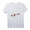 Damen Michelangelo - Erschaffung von Adam Vintage Kunst T-Shirt mit V-Ausschnitt – Geschenkidee für Kunstfans, Geburtstag & Weihnachten