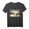 Michelangelo Erschaffung von Adam Vintage Kunst T-Shirt – Historisches Gemälde Geschenk für Kunstliebhaber, Damen, Herren & Kinder