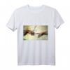 Michelangelo Erschaffung von Adam Vintage Kunst T-Shirt – Historisches Gemälde Geschenk für Kunstliebhaber, Damen, Herren & Kinder