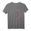 Techno Abstrakte Kunst T-Shirt mit geometrischen Formen in Rot und Grau – Modernes Design, perfekt für Techno-Fans und Kunstliebhaber