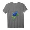 Stolze texanische T-Shirt mit Bluebonnet-Grafik – Kunstvolles Design für Texas-Fans und Naturliebhaber