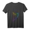 Damen Retro Harfe Musikinstrument T-Shirt mit V-Ausschnitt – Lustiges Geschenk für Harfenspieler, Musikliebhaber & Musikvereinsmitglieder