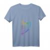 Damen Retro Harfe Musikinstrument T-Shirt mit V-Ausschnitt – Lustiges Geschenk für Harfenspieler, Musikliebhaber & Musikvereinsmitglieder