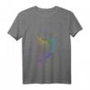 Damen Retro Harfe Musikinstrument T-Shirt mit V-Ausschnitt – Lustiges Geschenk für Harfenspieler, Musikliebhaber & Musikvereinsmitglieder