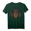 Dackel Hunde Hundemotive Dachshund Kunst Motiv T-Shirt – Klassisch geschnitten, doppelt genähter Saum, ideales Geschenk für Hundeliebhaber
