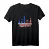 New York Skyline Stars und Stripes USA Flagge Kunst Liebe NY T-Shirt – Perfektes Souvenir für Fans, Besucher & Einwohner