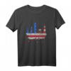 New York Skyline Stars und Stripes USA Flagge Kunst Liebe NY T-Shirt – Perfektes Souvenir für Fans, Besucher & Einwohner