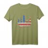 New York Skyline Stars und Stripes USA Flagge Kunst Liebe NY T-Shirt – Perfektes Souvenir für Fans, Besucher & Einwohner