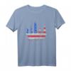 New York Skyline Stars und Stripes USA Flagge Kunst Liebe NY T-Shirt – Perfektes Souvenir für Fans, Besucher & Einwohner