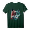 Wolf Tier Druck Kunst Sonnenbrille Wolf T-Shirt - Perfekt für Wolfs- und Tierliebhaber, Freunde & Familie