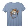 Panda Kunstwerk - Herbst Blätter Tiermotiv T-Shirt für Tierliebhaber und Naturfreunde