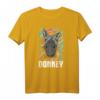 Donkey Kunst Pinselstrich T-Shirt - Tierliebe & Kunstmotiv für Esel- und Maultierfans