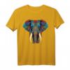 Geometrie Elefant Mandala T-Shirt - Niedliches Elefanten-Design für Elefantenliebhaber, Yoga & Meditation