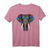 Geometrie Elefant Mandala T-Shirt - Niedliches Elefanten-Design für Elefantenliebhaber, Yoga & Meditation