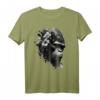Gorilla Blumen Affe Tiere Druck Kunst T-Shirt – Ausdruck der Tierliebe, ideales Geschenk für Tierliebhaber und Freunde