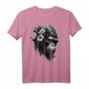 Gorilla Blumen Affe Tiere Druck Kunst T-Shirt – Ausdruck der Tierliebe, ideales Geschenk für Tierliebhaber und Freunde