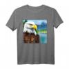 Adler Aufdruck Tier Kunst Motiv Weisskopfseeadler - Retro Vintage Design für Vogel- und Tierliebhaber, ideales Geschenk für Geburtstag & Weihnachten