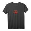 Rote Mohnblume Aquarell T-Shirt mit Abstrakter Malerei – Kunstvolles Blumen-Shirt im Aquarell-Design von Olga Shvartsur