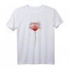Rote Mohnblume Aquarell T-Shirt mit Abstrakter Malerei – Kunstvolles Blumen-Shirt im Aquarell-Design von Olga Shvartsur