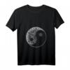 Damen Yin-Yang-Symbol & Mandala Yoga T-Shirt mit V-Ausschnitt – Spirituelle Geschenkidee für Yogis, Meditierende & Balance-Suchende