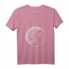 Damen Yin-Yang-Symbol & Mandala Yoga T-Shirt mit V-Ausschnitt – Spirituelle Geschenkidee für Yogis, Meditierende & Balance-Suchende