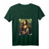 Damen La Gioconda - Mona Lisa T-Shirt mit V-Ausschnitt – Berühmte Kunstmalerei als Geschenk für Kunstlehrer, Absolventen & Kunstliebhaber
