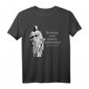 Latein - Summae Opes Inopia Cupiditatum T-Shirt mit Seneca Zitat und Seneca Bildnis – Philosophie Mode für Bildung & Weisheit
