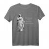 Latein - Summae Opes Inopia Cupiditatum T-Shirt mit Seneca Zitat und Seneca Bildnis – Philosophie Mode für Bildung & Weisheit