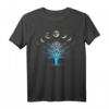 Lebensbaum T-Shirt | Tree Of Life mit Mandala & Mondphasen | Spirituelles Yoga & Meditationsshirt