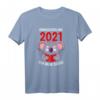 Homeschooling Koala Schüler Heimunterricht Lernen Geschenk T-Shirt - Humorvolles T-Shirt für Schüler und Eltern im Lockdown 2021