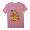 Kinder Dino Dinosaurier Einschulung Schulkind 2023 T-Shirt - Perfektes Geschenk für den ersten Schultag & Schultüte Füllung für Jungen