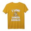 I Love Gefahr Nudeln T-Shirt – Süßes Schlange Tiermotiv für Reptilien- und Schlangenliebhaber, perfekt als Geschenk für Männer, Frauen & Kinder