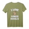 I Love Gefahr Nudeln T-Shirt – Süßes Schlange Tiermotiv für Reptilien- und Schlangenliebhaber, perfekt als Geschenk für Männer, Frauen & Kinder