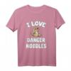 I Love Gefahr Nudeln T-Shirt – Süßes Schlange Tiermotiv für Reptilien- und Schlangenliebhaber, perfekt als Geschenk für Männer, Frauen & Kinder