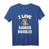 I Love Gefahr Nudeln T-Shirt – Süßes Schlange Tiermotiv für Reptilien- und Schlangenliebhaber, perfekt als Geschenk für Männer, Frauen & Kinder