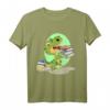 Kawaii Dino Buch lesen Leseratte Bücherwurm Nerd Literatur T-Shirt – Perfekt für Bücherliebhaber & Dino-Fans, ideal zum Tag des Buches am 23. April