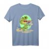 Kawaii Dino Buch lesen Leseratte Bücherwurm Nerd Literatur T-Shirt – Perfekt für Bücherliebhaber & Dino-Fans, ideal zum Tag des Buches am 23. April