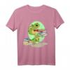 Kawaii Dino Buch lesen Leseratte Bücherwurm Nerd Literatur T-Shirt – Perfekt für Bücherliebhaber & Dino-Fans, ideal zum Tag des Buches am 23. April