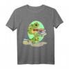 Kawaii Dino Buch lesen Leseratte Bücherwurm Nerd Literatur T-Shirt – Perfekt für Bücherliebhaber & Dino-Fans, ideal zum Tag des Buches am 23. April
