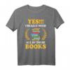 Bücherwurm T-Shirt - Lustiges Geschenk für Bücherliebhaber, Leseratten und Bibliothek-Fans