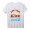Kinder Eisenbahn Zug T-Shirt – Lustiges 3. Geburtstag Design mit Lokomotive für Mädchen und Jungen, ideales Geschenk für kleine Lokomotivführer